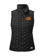 Women's Leather Patch North Face Vest
