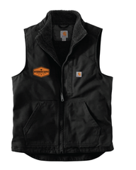 Men's Leather Patch Carhartt Vest