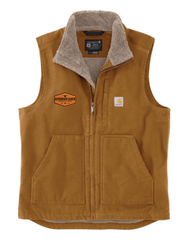 Men's Leather Patch Carhartt Vest