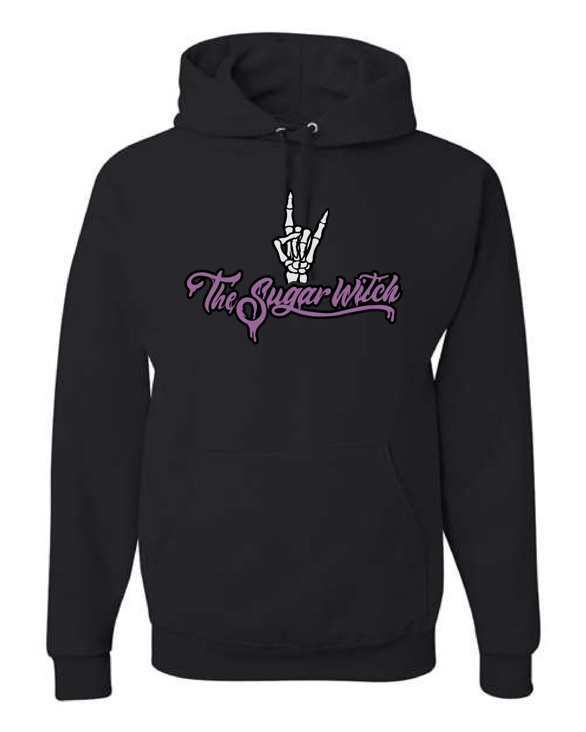 Black and Purple Graphic Hoodie