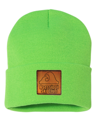Asessippi Ski Club Leather Patch Toque - SP12