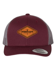 Diamond - Leather Patch Retro Trucker Cap