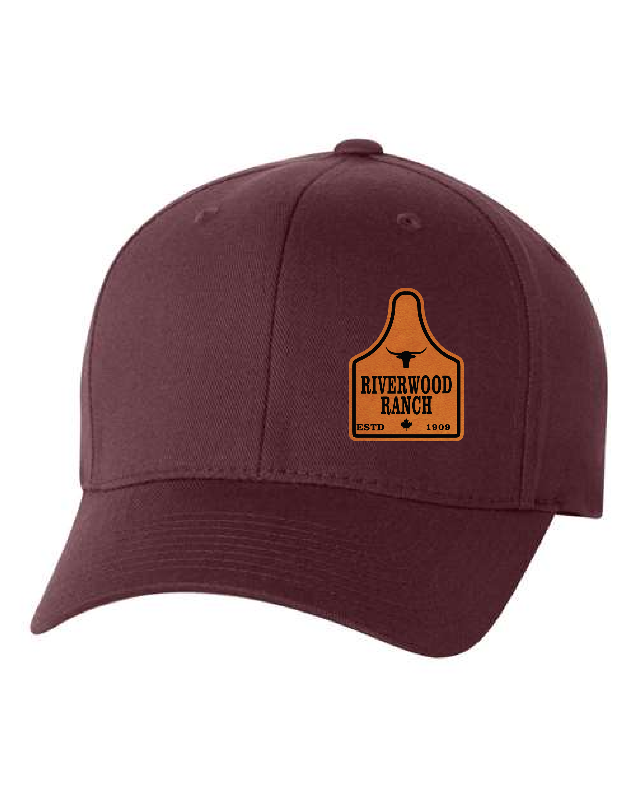 Cattle Tag - Leather Patch Flexfit Cap