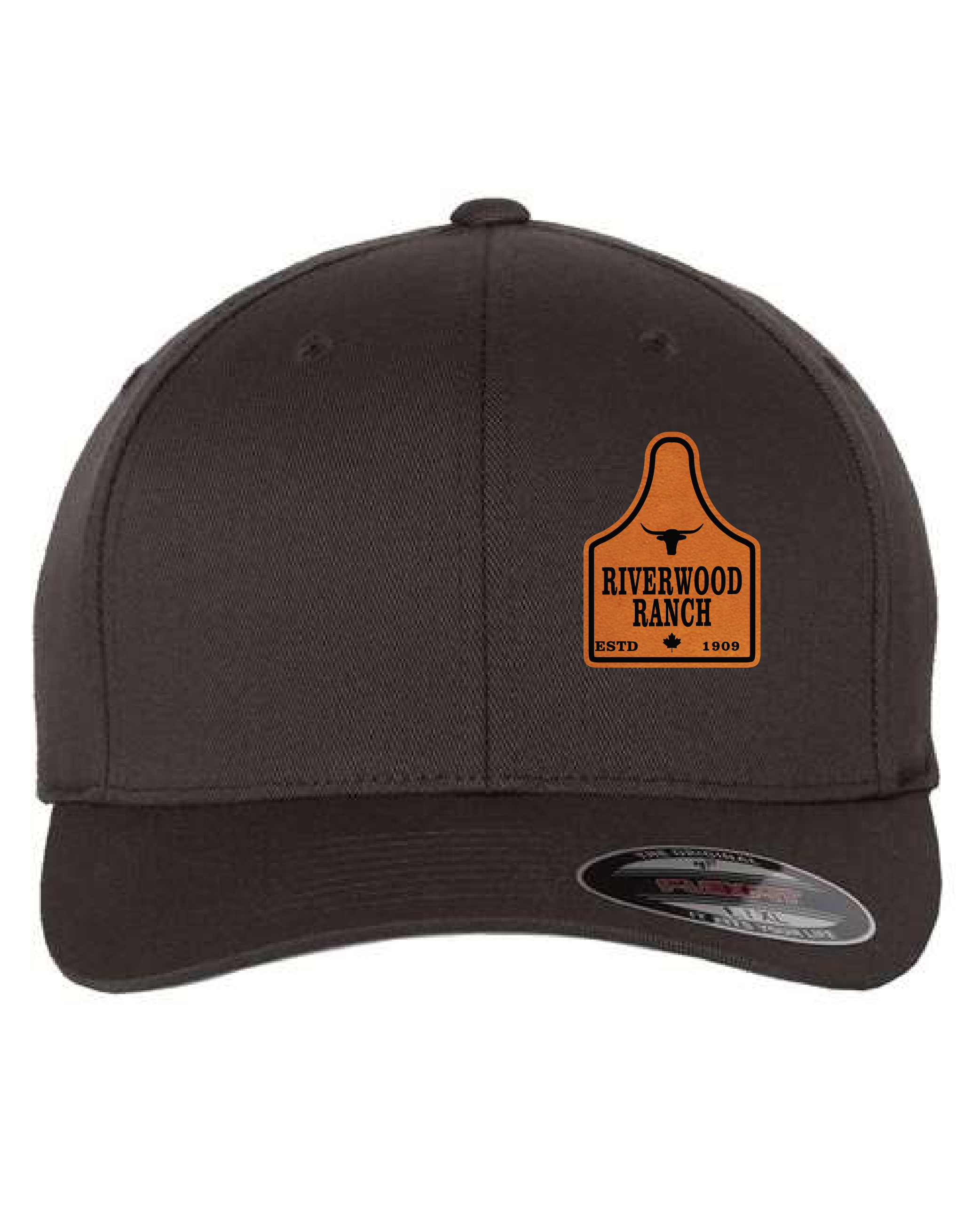 Cattle Tag - Leather Patch Flexfit Cap