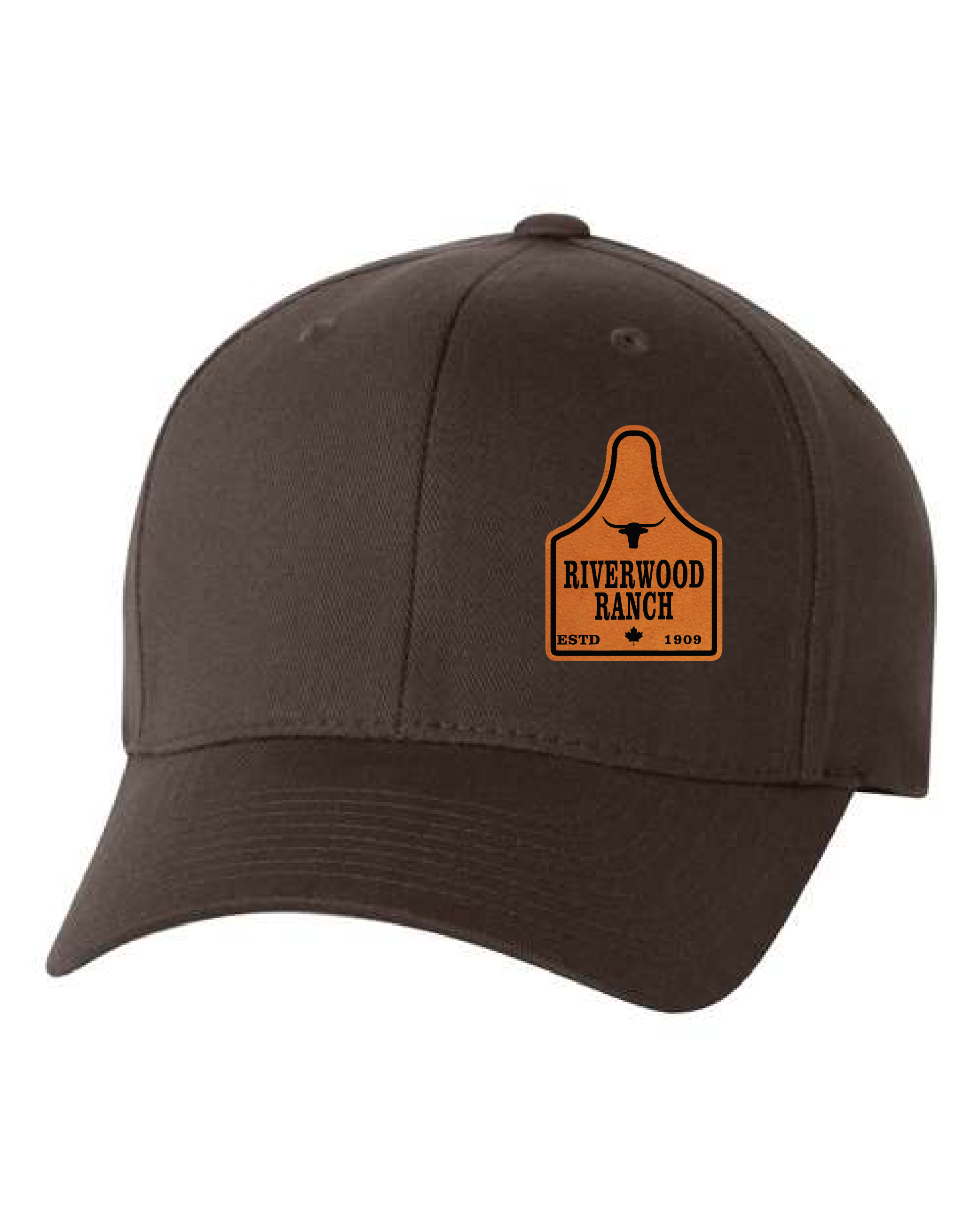 Cattle Tag - Leather Patch Flexfit Cap