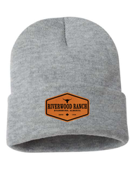 Hex - Leather Patch 12" Knit Beanie