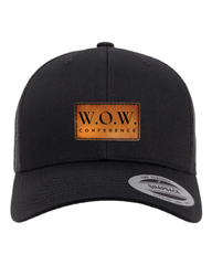 WOW Conference Leather Patch Hat