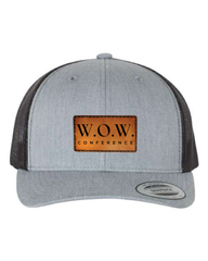 WOW Conference Leather Patch Hat