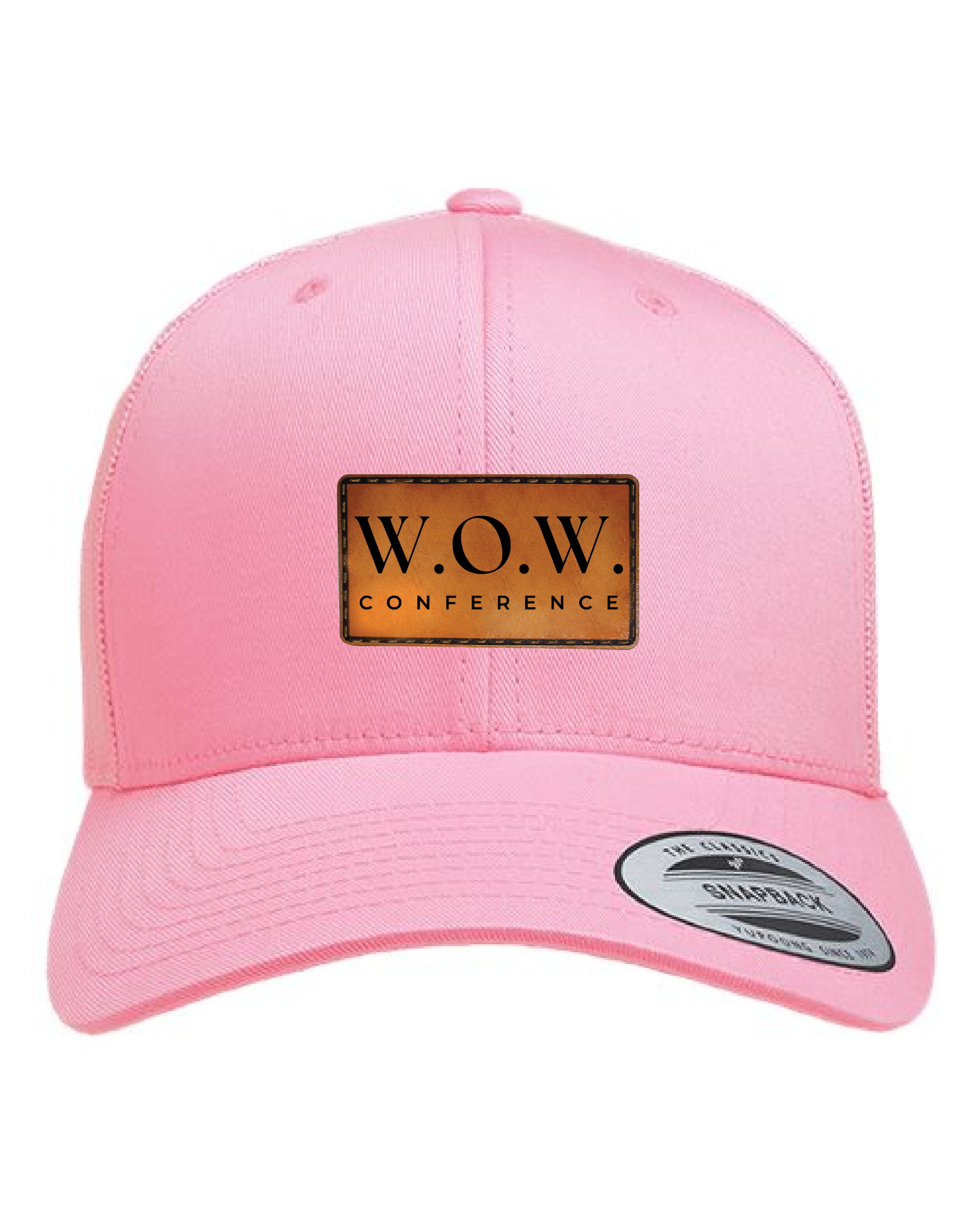 WOW Conference Leather Patch Hat