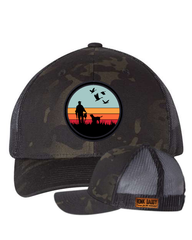 Good ol' Days Printed Leather Patch Hat