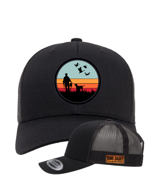 Good ol' Days Printed Leather Patch Hat