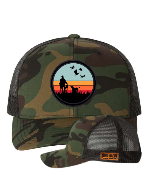 Good ol' Days Printed Leather Patch Hat